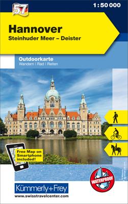 Wandelkaart 57 Outdoorkarte Hannover | Kümmerly & Frey