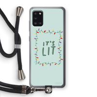 It's Lit: Samsung Galaxy A31 Transparant Hoesje met koord