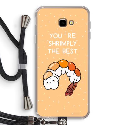 You're Shrimply The Best: Samsung Galaxy J4 Plus Transparant Hoesje met koord