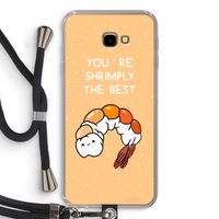 You're Shrimply The Best: Samsung Galaxy J4 Plus Transparant Hoesje met koord