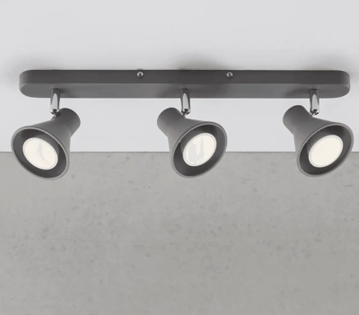 Plafondspot grijs Nordlux &apos;Eik&apos; 3 spots modern GU10 led 45 cm