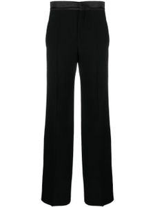 Chloé pantalon de tailleur en laine à taille haute - Noir