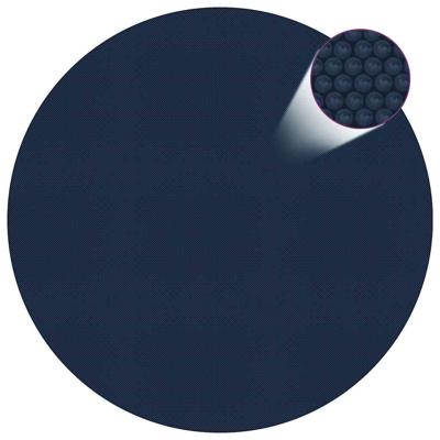 VidaXL Zwembadfolie solar drijvend 455 cm pe zwart en blauw