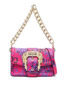 Versace Jeans Couture sac porté épaule imprimé à boucle Baroque - Rose