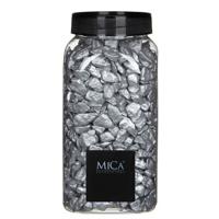 Mica Decorations decoratie steentjes - zilver - 1 kilo - 650ml - hobby steentjes