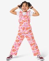 HEMA Kinderjumpsuit bloemen roze (roze)