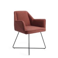 Jesper Home Eetkamerstoel 'Tome' Cross Black, kleur Shabby Saffron