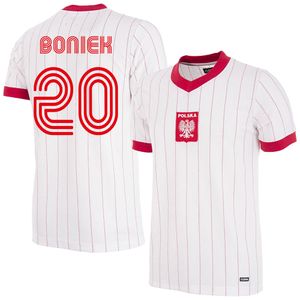 Polen Retro Voetbalshirt 1982 + Boniek 20