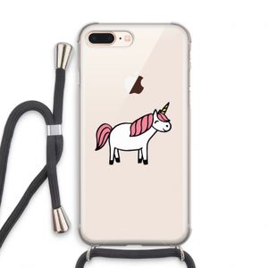 Eenhoorn: iPhone 7 PLUS Transparant Hoesje met koord
