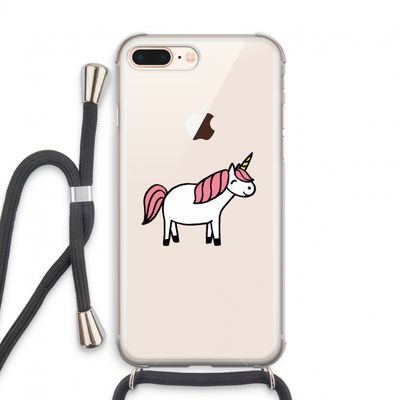 Eenhoorn: iPhone 7 PLUS Transparant Hoesje met koord