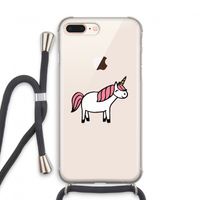 Eenhoorn: iPhone 7 PLUS Transparant Hoesje met koord