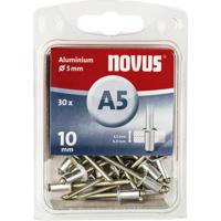 Novus 110026855 Blindklinknagel (Ø x l) 5 mm x 10 mm Aluminium Aluminium 30 stuk(s)