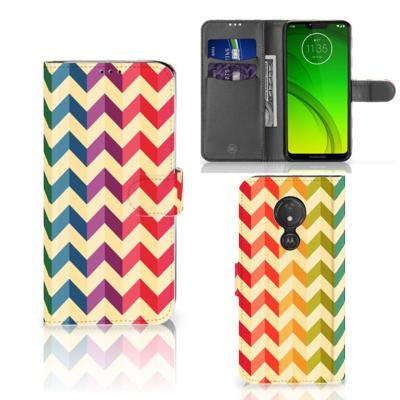 Motorola Moto G7 Power | Telefoon Hoesje | Zigzag Multi Color Motorola Moto G7 Power | Telefoon Hoesje | Zigzag Multi Color