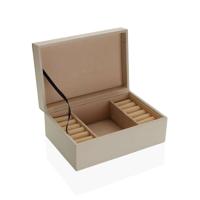 Doos-Juwelenkistje Versa Beige 13,5 x 8 x 20,5 cm