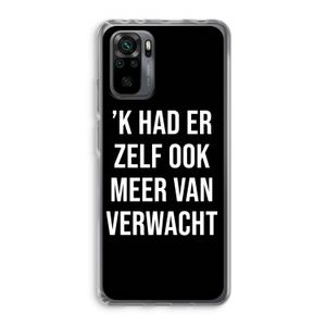 Meer verwacht - Zwart: Xiaomi Redmi Note 10 Pro Transparant Hoesje