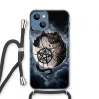 Volle maan: iPhone 13 mini Transparant Hoesje met koord