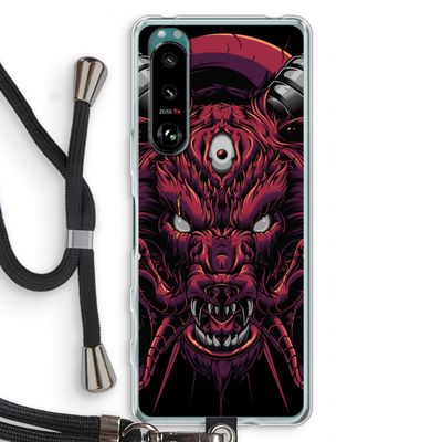 Hell Hound and Serpents: Sony Xperia 5 III Transparant Hoesje met koord