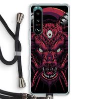 Hell Hound and Serpents: Sony Xperia 5 III Transparant Hoesje met koord