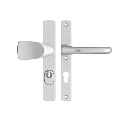 AXA 6762 Veiligheidsbeslag Premium smal Wing-knop+kruk Flow PC72 anti-kerntrek F1 - 6762-53-11/72