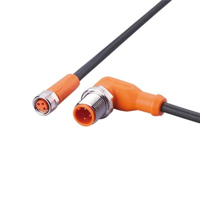 ifm Electronic EVC612 Verbindingskabel Aantal polen (sensoren): 3, 3 Stekker, haaks, Bus, recht 4 m 1 stuk(s)