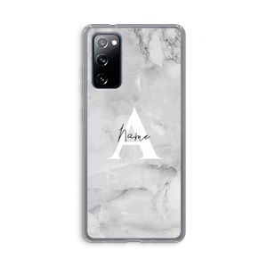 Ivory Marble: Samsung Galaxy S20 FE / S20 FE 5G Transparant Hoesje