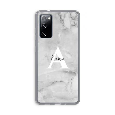 Ivory Marble: Samsung Galaxy S20 FE / S20 FE 5G Transparant Hoesje