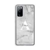 Ivory Marble: Samsung Galaxy S20 FE / S20 FE 5G Transparant Hoesje