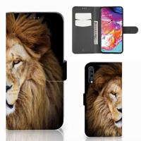 Samsung Galaxy A70 | Telefoonhoesje | Met pasjeshouder | Leeuw