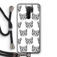 Kitten: Xiaomi Redmi 9 Transparant Hoesje met koord