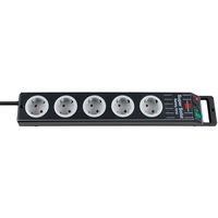 Brennenstuhl Super-Solid-Line stekkerdoos 5-voudig zwart 2,5m H05VV-F 3G1,5 | Mtools