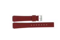 Horlogeband Skagen 433SSLR / H433SSLR Leder Rood 15mm