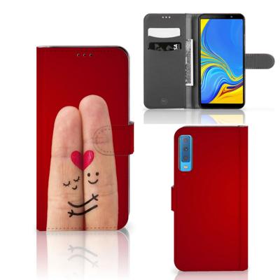 Samsung Galaxy A7 (2018) | Wallet Case | met Pasjes | Liefde - Origineel Romantisch Cadeau
