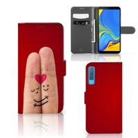 Samsung Galaxy A7 (2018) | Wallet Case | met Pasjes | Liefde - Origineel Romantisch Cadeau