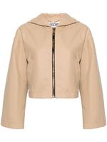 Moschino hooded cropped jacket - Tons neutres - thumbnail