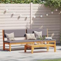 Ligstoel Olie naturel 200 x 57 x 75cm Massief acaciahout