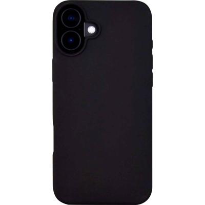 JT Berlin SilikonCase Steglitz Backcover Apple iPhone 16 Zwart Inductieve lading, MagSafe compatible