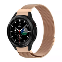 Samsung Galaxy Watch 4 Classic - 42mm / 46mm - Milanese bandje (ronde connector) - Champagne goud - thumbnail