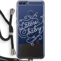 Laters, baby: Huawei P Smart (2018) Transparant Hoesje met koord
