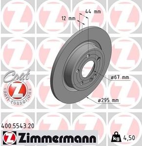 Remschijf COAT Z 400554320