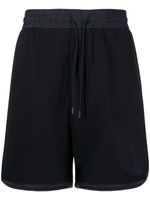 Emporio Armani short de sport à logo brodé - Bleu