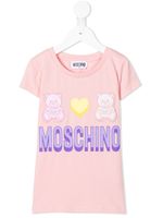 Moschino Kids t-shirt à imprimé Teddy Bear - Rose