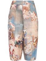 Balmain short imprimé à taille haute - Multicolore