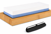 Xemm Messenslijper Wetsteen - Slijpsteen voor Messen - Korrel 1000 en 6000 - met Hoekbegeleider