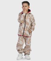 SET - Waterproof Softshell Pants And Hoodie Camouflage And Bird - thumbnail