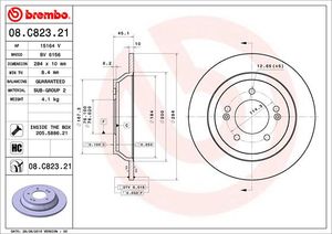 Remschijf BREMBO, Remschijftype: Massief, u.a. für KIA, Hyundai