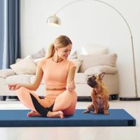 188 x 78 x 6,5 cm Opvouwbaar Kampeermatras Binnen-/Buitenbed Schuimmatras met Hoge Dichtheid Antislipbodem Draagtas Oprolbaar