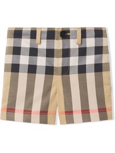 Burberry Kids short à carreaux - Marron