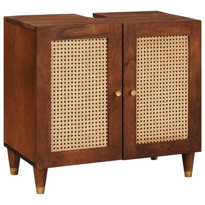 Wastafelkast met plank met opslag Bruin 62 x 33 x 58 cm