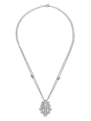 LEO PIZZO collier Crops en or blanc 18ct serti de diamants - Argent