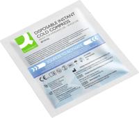 Q-CONNECT koud kompres, 13 x 14 cm, eenmalig gebruik, doos van 10 stuks